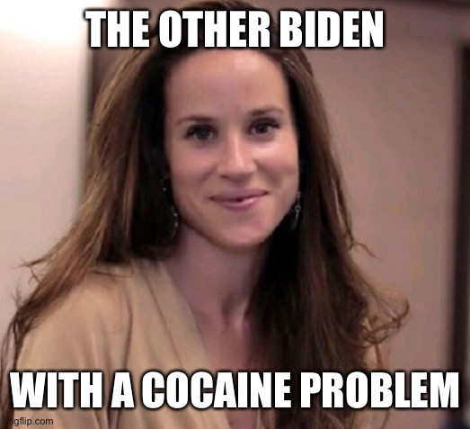 Ashley Biden | THE OTHER BIDEN WITH A COCAINE PROBLEM | image tagged in ashley biden | made w/ Imgflip meme maker