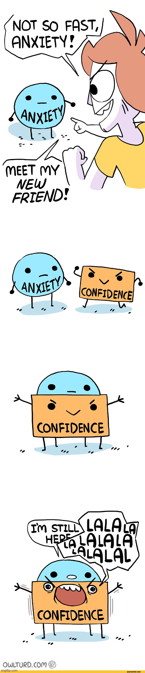 image tagged in anxiety,confidence | made w/ Imgflip meme maker
