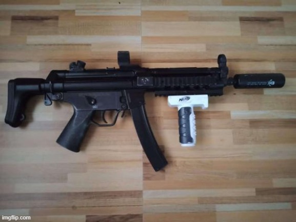 what do you guys think of my secret experimintal grip | image tagged in airsoft | made w/ Imgflip meme maker