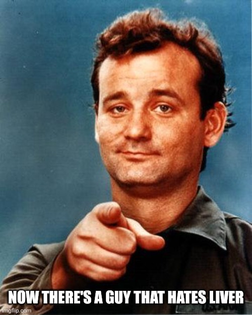 Bill Murray  | NOW THERE'S A GUY THAT HATES LIVER | image tagged in bill murray | made w/ Imgflip meme maker