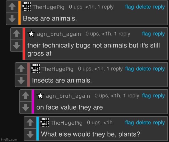 I’m being a meany face on the furries stream.  Why am I allowed to comment there. | made w/ Imgflip meme maker