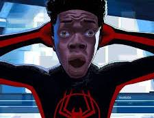 High Quality Miles Morales shocked face Blank Meme Template