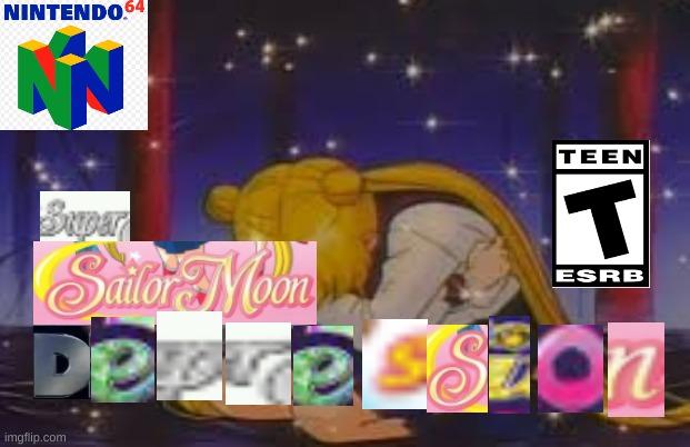 a repost of one of my memes | image tagged in sailor moon depression | made w/ Imgflip meme maker