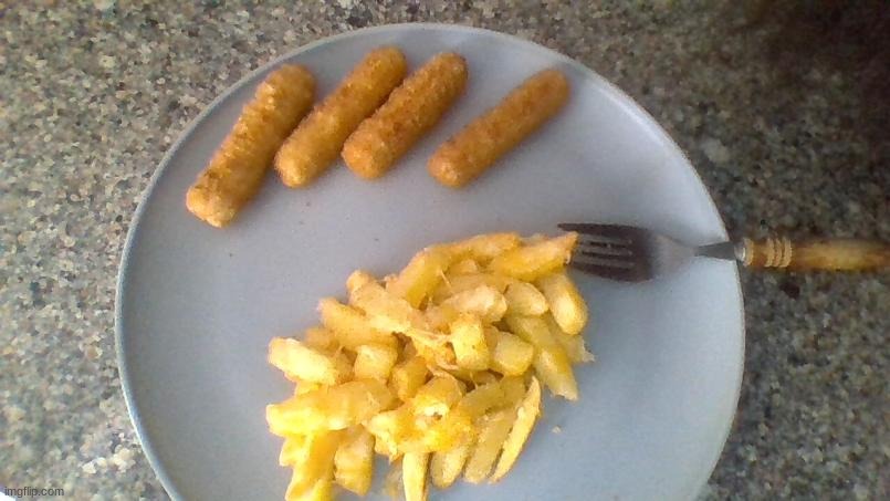 mozzarella sticks and cheese fries | made w/ Imgflip meme maker