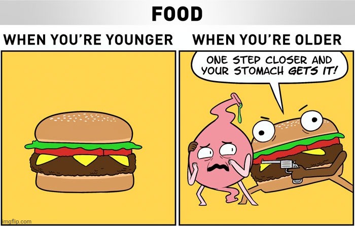Food | image tagged in food,foods,burger,gun,comics,comics/cartoons | made w/ Imgflip meme maker