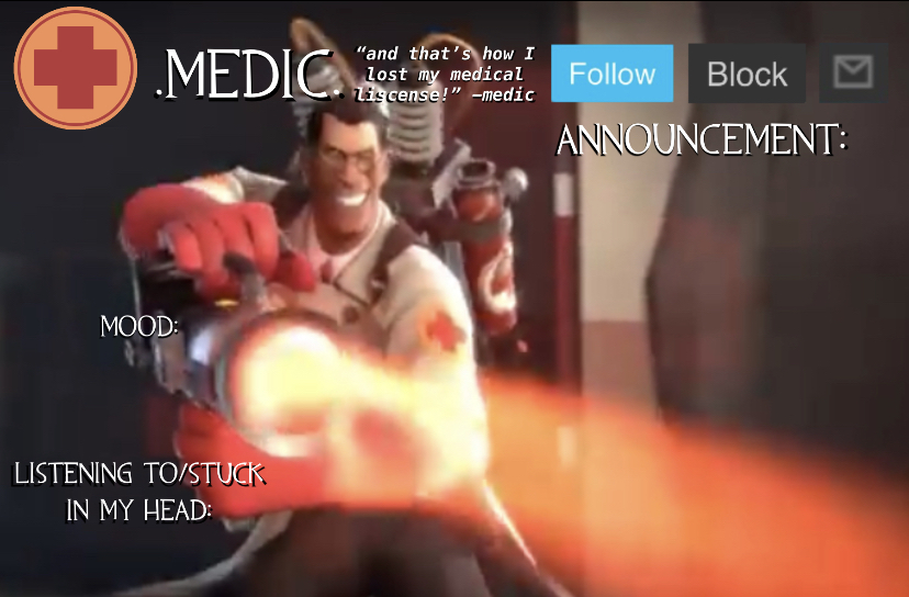 High Quality .Medic. Announcement Template Blank Meme Template
