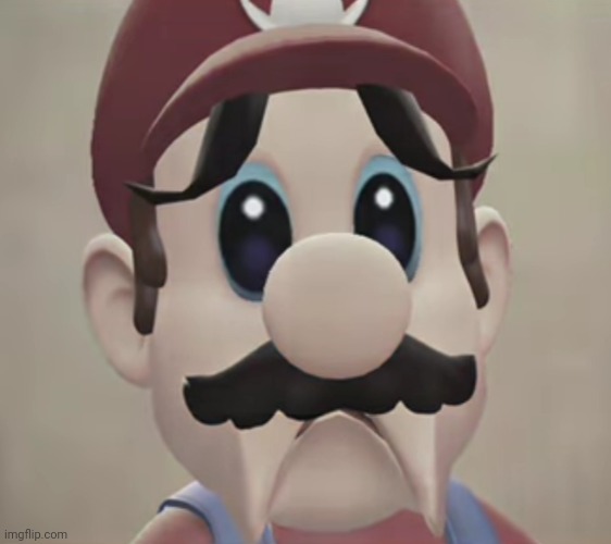 Sad Mario | image tagged in sad mario | made w/ Imgflip meme maker