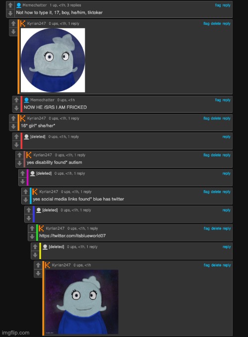 blue caught in 4k | made w/ Imgflip meme maker