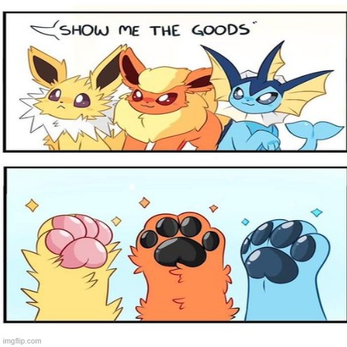 toebeans :D | image tagged in eevee,cute,evolution | made w/ Imgflip meme maker