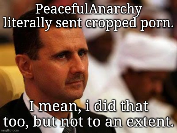 old post, reposting it to MS_Memer_Group | PeacefulAnarchy literally sent cropped porn. I mean, i did that too, but not to an extent. | made w/ Imgflip meme maker