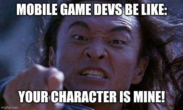 They always steal pepper pig,Fnaf,Poppy playtime, that wierd toliet guy thing, ect. | MOBILE GAME DEVS BE LIKE:; YOUR CHARACTER IS MINE! | image tagged in gaming,memes,fnaf,bendy and the ink machine,cartoon,funny | made w/ Imgflip meme maker