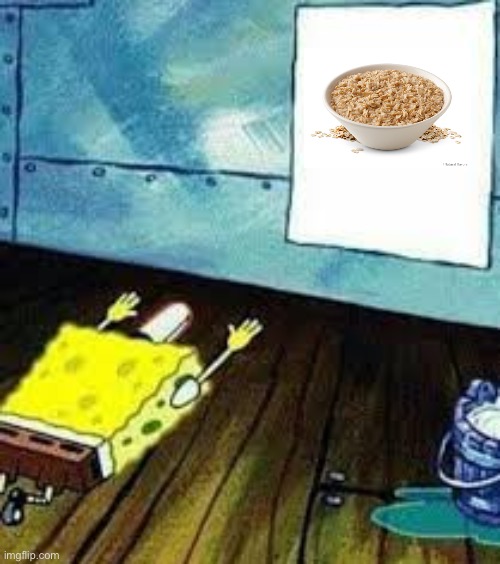 (I havent tried oatmeal yet) | image tagged in spongebob worship | made w/ Imgflip meme maker