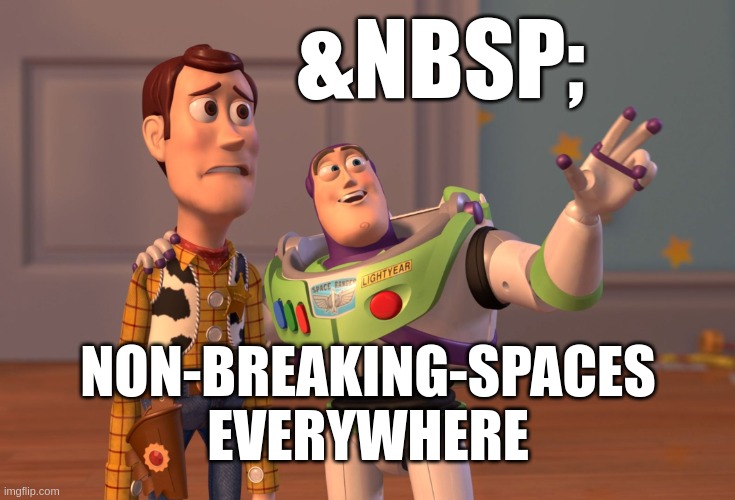 NBSP everywhere