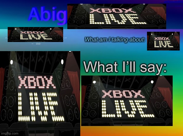 Abigblueworld announcement template | image tagged in abigxboxlive announcement temp | made w/ Imgflip meme maker
