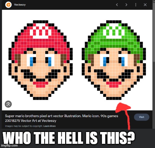 Green Mario | WHO THE HELL IS THIS? | image tagged in mario,luigi,green mario,pixel,pixel art | made w/ Imgflip meme maker