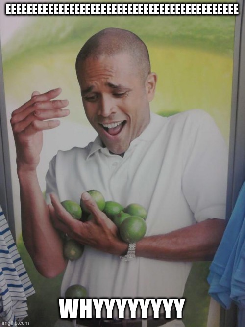 Why Can't I Hold All These Limes Meme | EEEEEEEEEEEEEEEEEEEEEEEEEEEEEEEEEEEEEEEEEEEE WHYYYYYYYY | image tagged in memes,why can't i hold all these limes | made w/ Imgflip meme maker