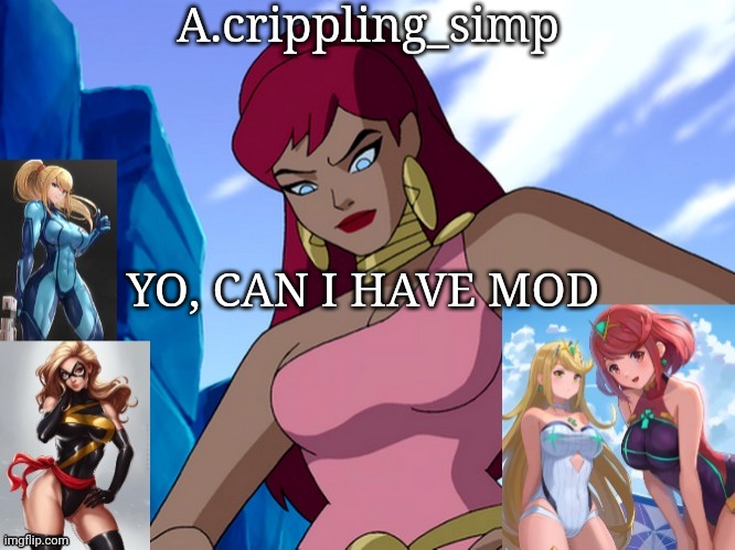 sitemods gatekeeping fr | YO, CAN I HAVE MOD | image tagged in a crippling_simp | made w/ Imgflip meme maker