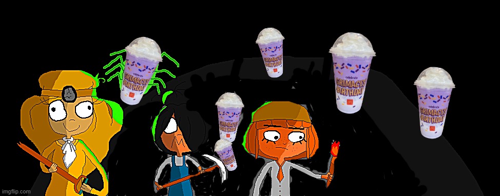 Mymy, Maya and Coco discovering Grimace shakes | image tagged in ongezellig,mymy schoppenboer,maya schoppenboer,coco schoppenboer,grimace shake,memes | made w/ Imgflip meme maker