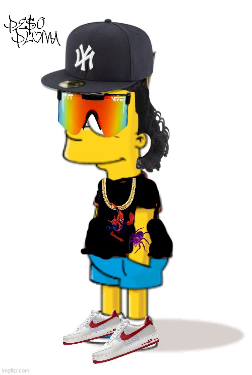 peso bart | image tagged in bart simpson | made w/ Imgflip meme maker