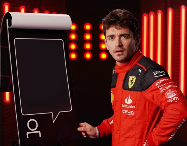 Charles LeClerc Shocked Reply Blank Meme Template