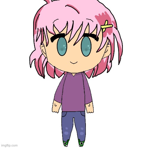 Made another Chibi! I named this one Evelynn. | image tagged in drawing,chibi | made w/ Imgflip meme maker