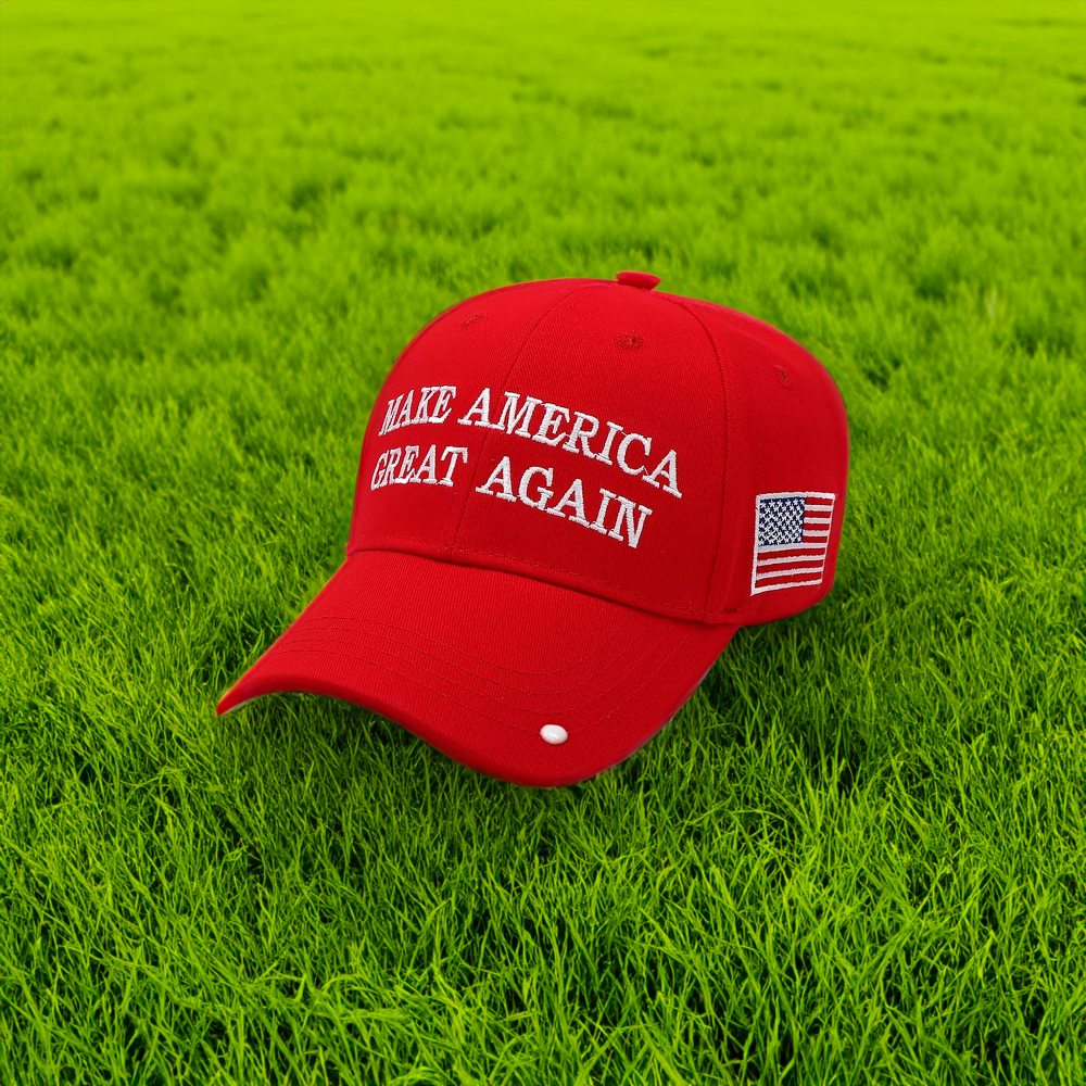 High Quality MAGA hat in field Blank Meme Template