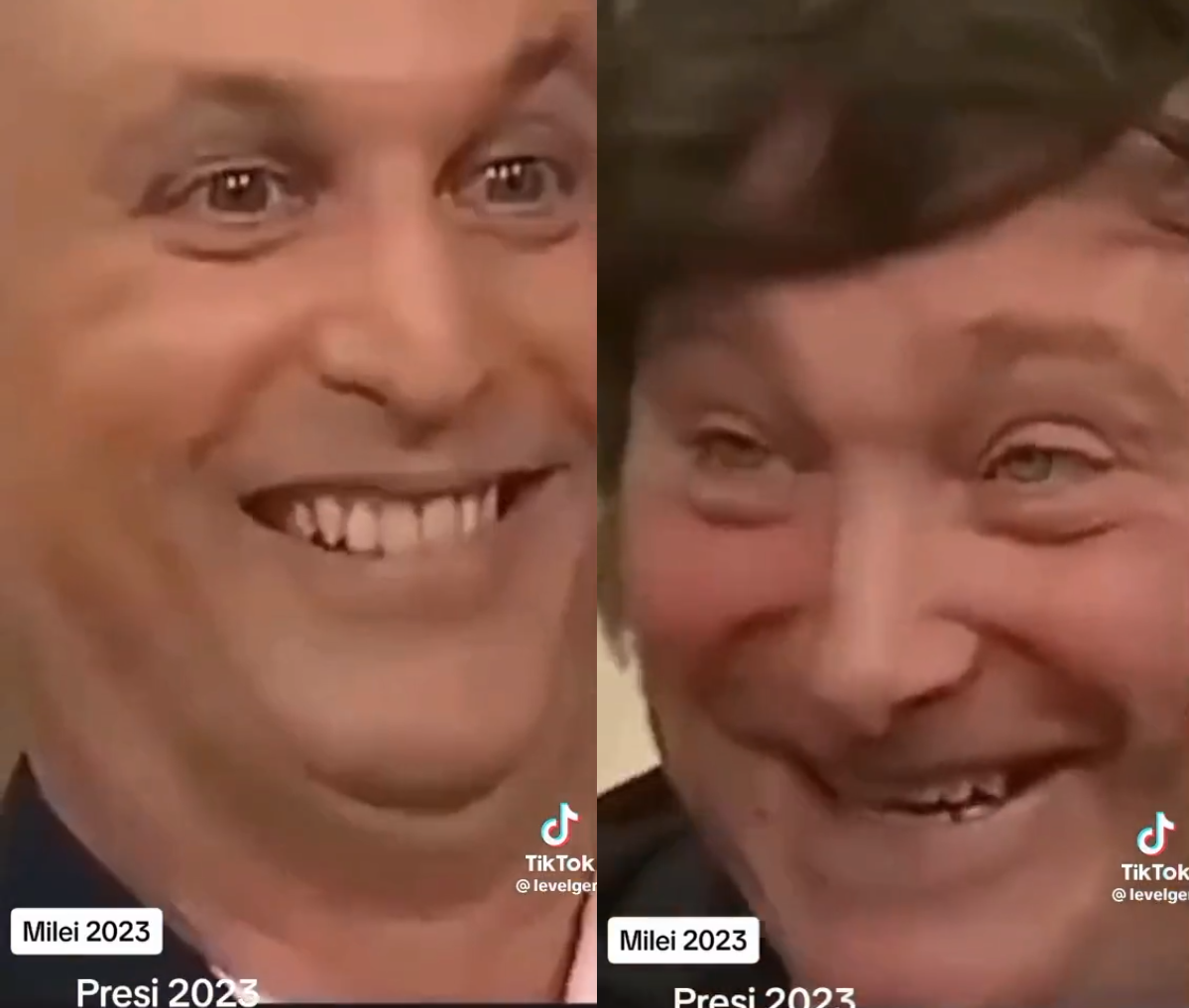 milei Sehinkman riendo papada Blank Meme Template