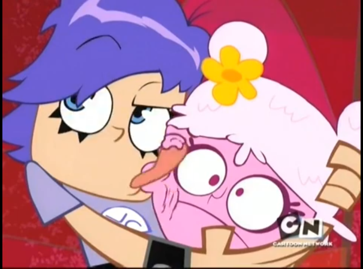 Yumi licking cake Blank Meme Template