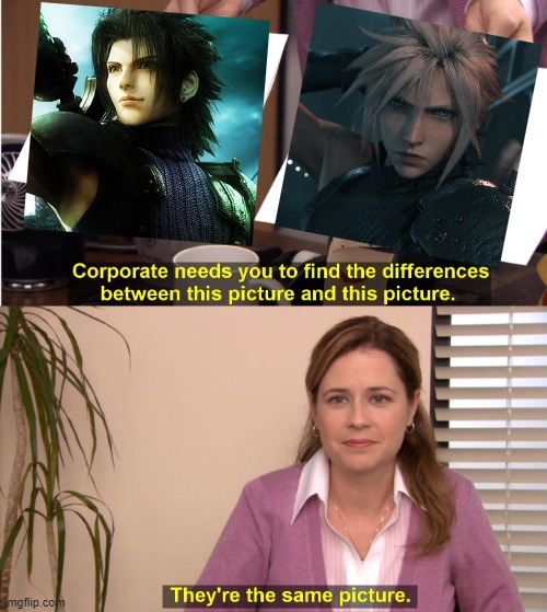 FINAL FANTASY VII story | image tagged in memes,they're the same picture | made w/ Imgflip meme maker