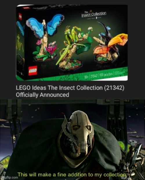 The Insect Collection | image tagged in this will make a fine addition to my collection,lego,legos,insect,collection,memes | made w/ Imgflip meme maker