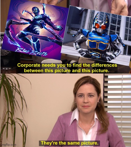 Blue Blue = Gattack | image tagged in memes,they're the same picture | made w/ Imgflip meme maker