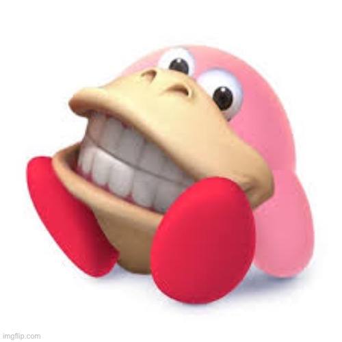 image tagged in kirby,donkey kong,cursed image | made w/ Imgflip meme maker