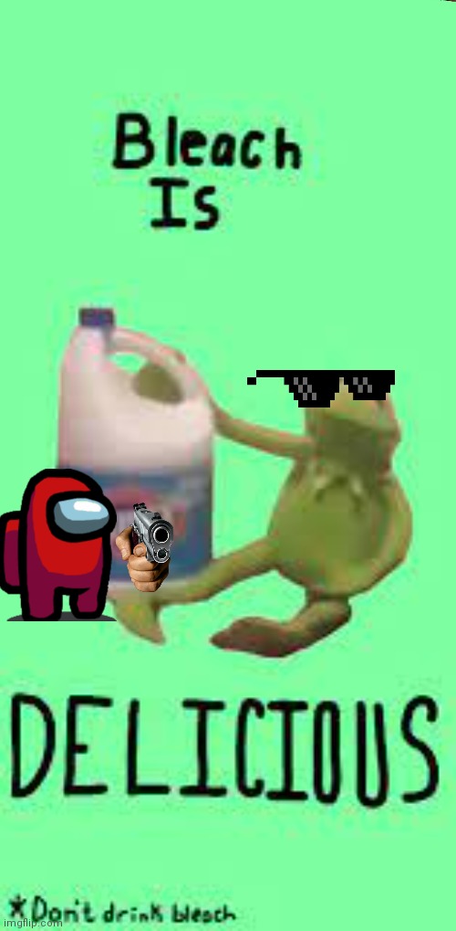 High Quality Kermit and his bleach Blank Meme Template