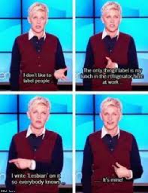 Ellen is truly a lesbian blessing | made w/ Imgflip meme maker