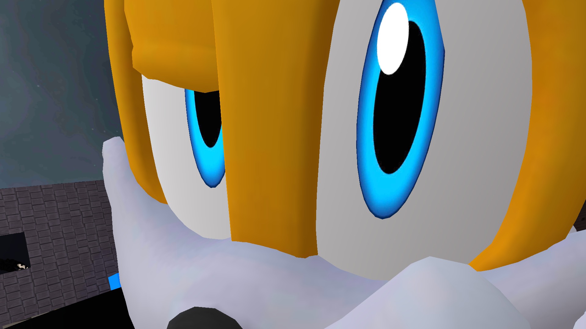 High Quality Tails Rock Stare Blank Meme Template