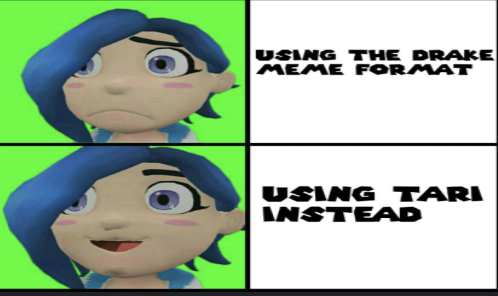 High Quality Tari SMG4 Blank Meme Template