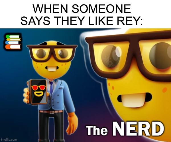 WHEN SOMEONE SAYS THEY LIKE REY: | image tagged in star wars | made w/ Imgflip meme maker