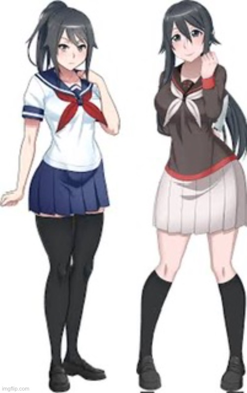 Daughter and Mother | image tagged in yandere simulator | made w/ Imgflip meme maker