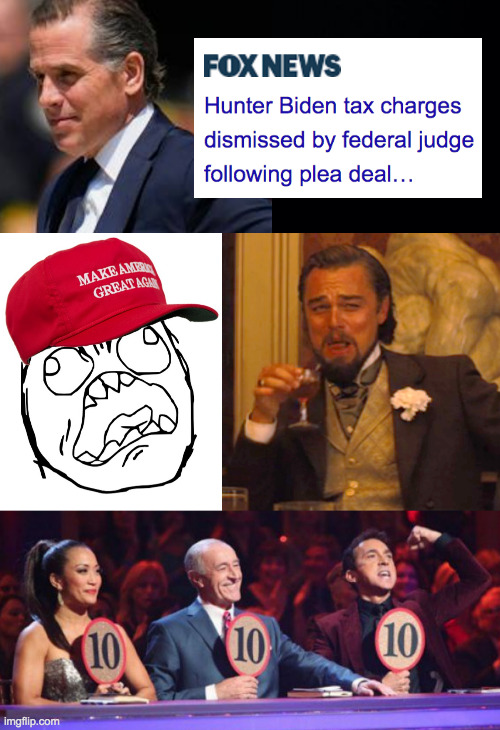 The Summer of Don continues... | image tagged in maga angry rage face,memes,laughing leo,summer of don,hunter biden,lol | made w/ Imgflip meme maker