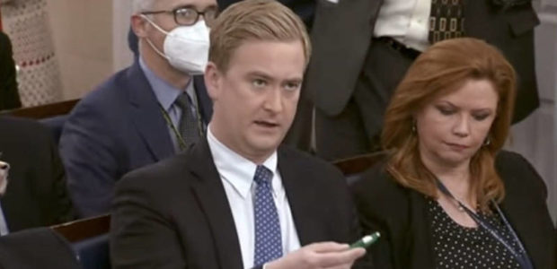 Peter Doocy asking questions Blank Meme Template