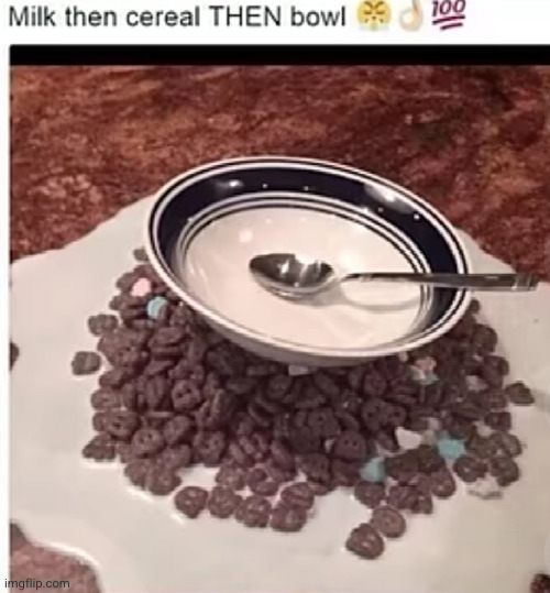 this guy gets cooking down fr | image tagged in cereal,what the heck,perfection,funny | made w/ Imgflip meme maker