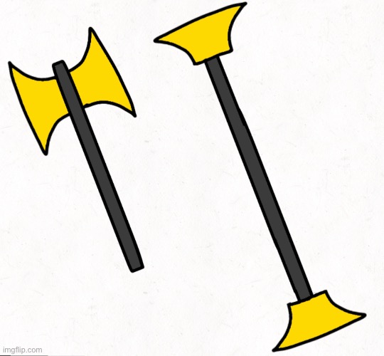 Lays weapon is called an Asper, a combination of a spear and axe, an old Kitian weapon usually used in duels | made w/ Imgflip meme maker
