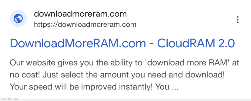 download more ram | image tagged in download more ram | made w/ Imgflip meme maker