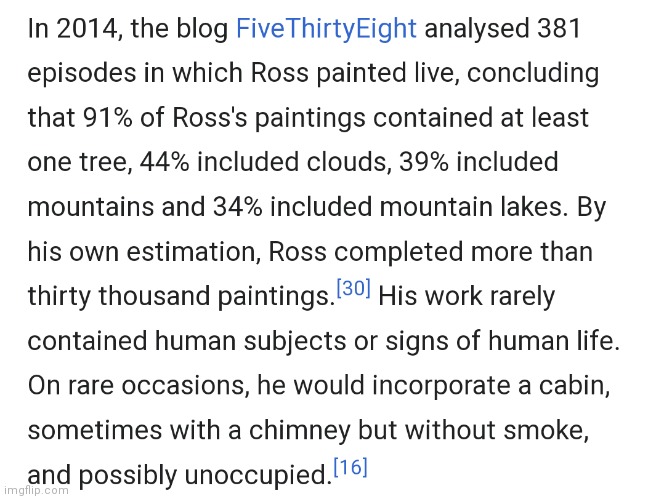 Some cool Bob Ross statistics | made w/ Imgflip meme maker