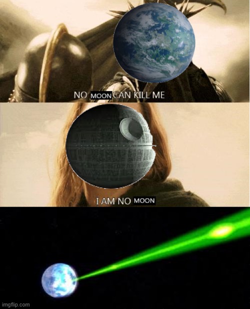 Lord of the Star Wars Rings | image tagged in star wars,death star | made w/ Imgflip meme maker