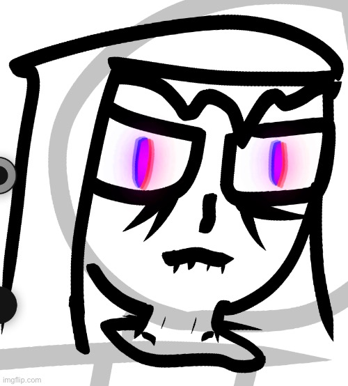 redraw progress, I decided to do something cool with the eyes | made w/ Imgflip meme maker