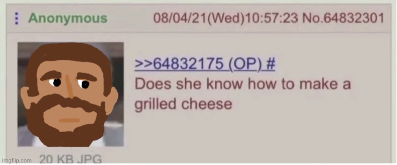 Does she know how to make a grilled cheese | image tagged in does she know how to make a grilled cheese | made w/ Imgflip meme maker