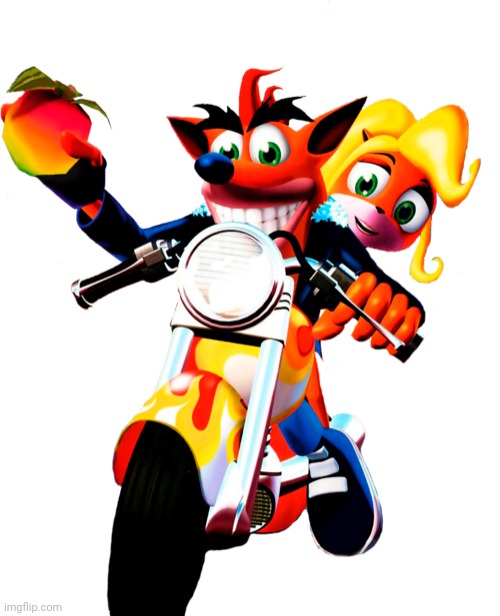Crash x Coco motorcycle | image tagged in crash x coco motorcycle | made w/ Imgflip meme maker
