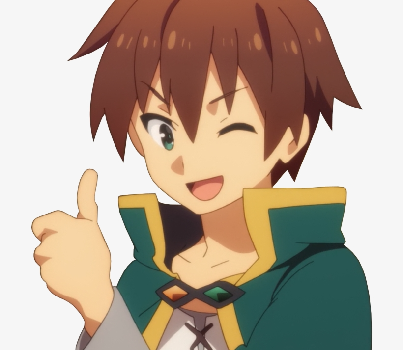 High Quality Kazuma giving thumbs up Blank Meme Template