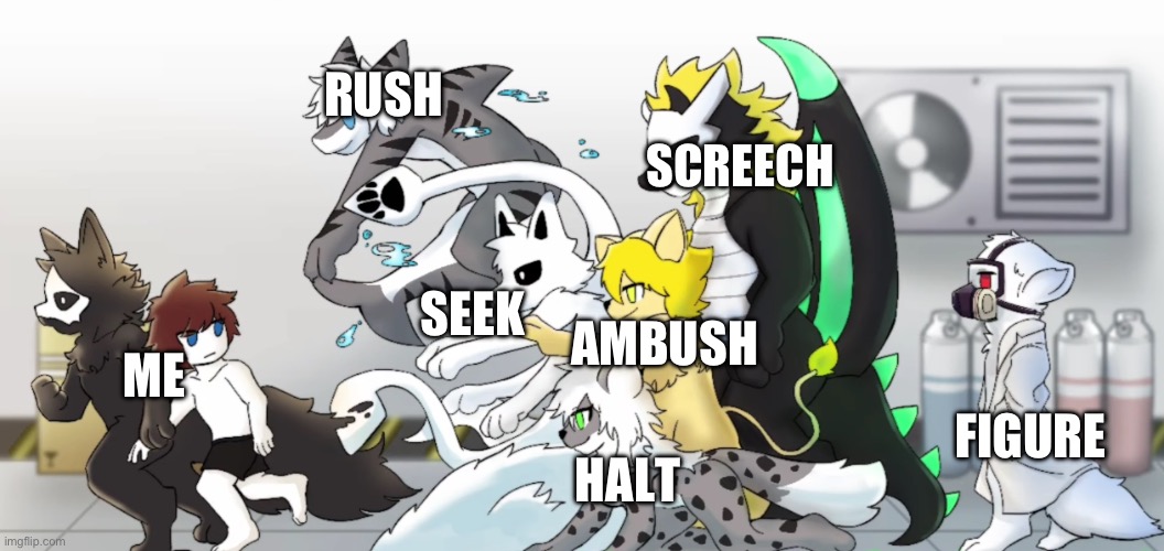 Tu tu tuuuu aaaah meme ( animation doors) Rush and ambush
